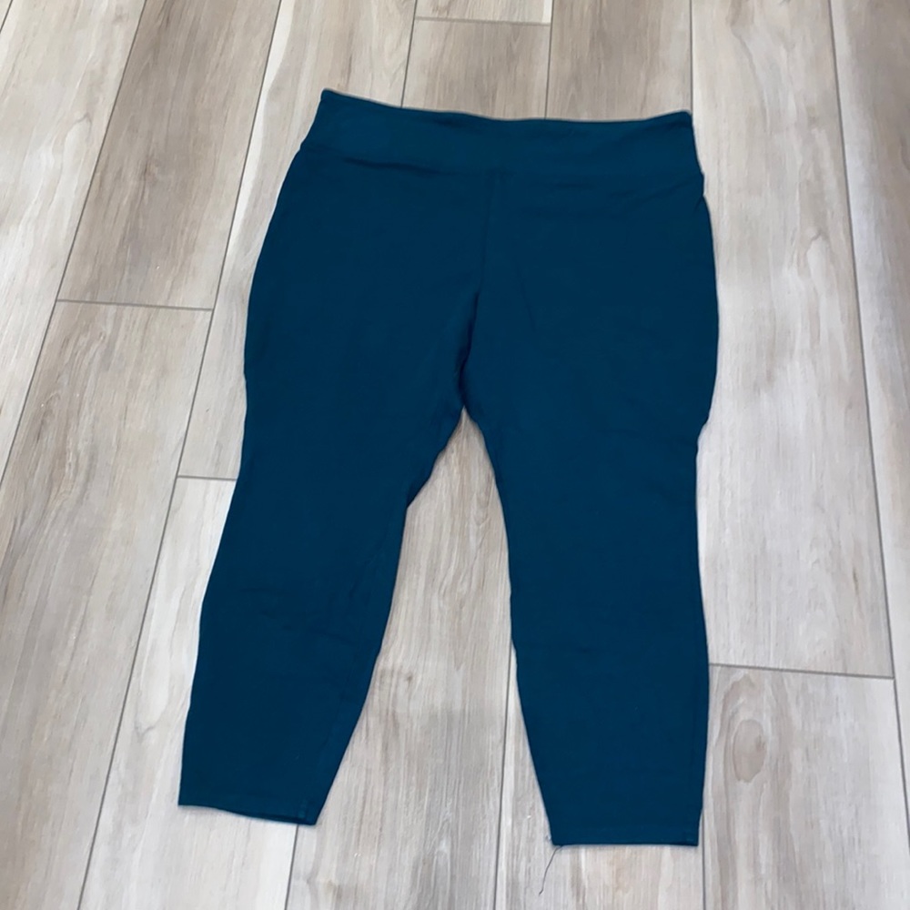 VGUC Dark Teal Size XXL Mossimo Brand Target Flat Yoga Pants Stretch Leggings